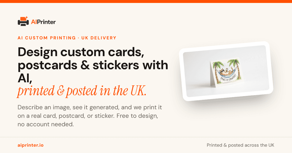 AIPrinter — describe an image and we print and post it